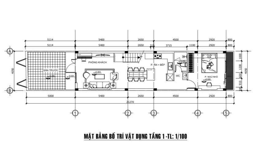 Mẫu nhà phố 4x18m