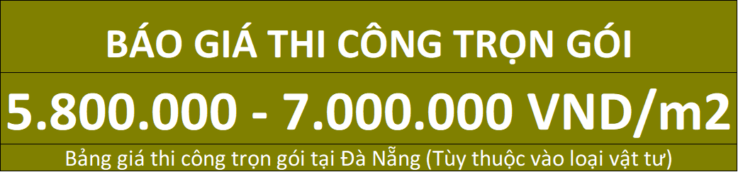 báo giá thi công nhà trọn gói Đà Nẵng 2026